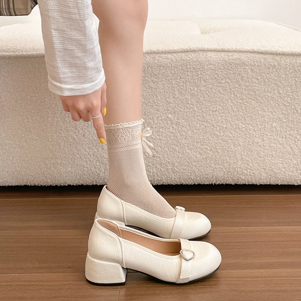 French-style Chunky Heel Silve – обзор и цена Women Shoes Mk