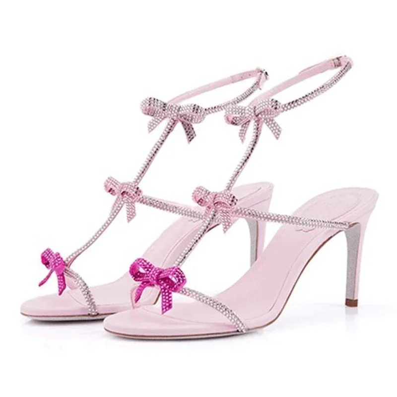 Aneikeh Elegant Silk Rhineston – обзор и цена Rhinestone Sandal Women