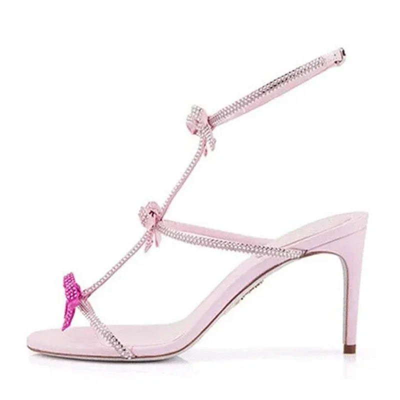 Aneikeh Elegant Silk Rhineston – обзор и цена Rhinestone Sandal Women